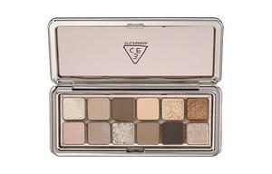 Палитра теней для век из 12 цветов Natural Complexion Eye Enhancing 3CE, #raw neutrals "cement plate"