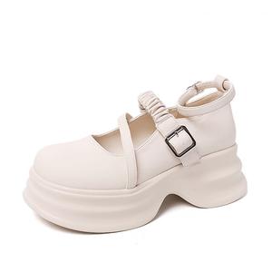 Туфли Мэри Джейн женские Lianghuo, бежевый