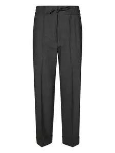 Шерстяные брюки с кулиской P.A.R.O.S.H., серый