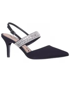 Женские туфли-лодочки Trista с острым носом и ремешком на щиколотке Nina, черный