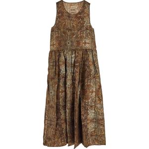 Цветочное платье без рукавов UMA WANG, коричневый