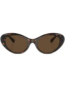 Солнцезащитные очки Medusa в овальной оправе Versace Eyewear, зеленый