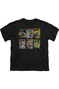 Супермен Футболка с короткими рукавами для детей Gildan, черный