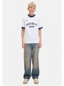 Футболка Cambridge Ringer белого цвета JACK & JONES Junior