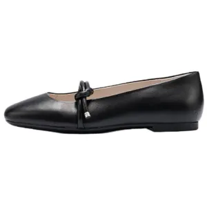 Ecco Туфли Мэри Джейн на плоской подошве из коллекции Dance Joy, черные, женские, высота 1 см