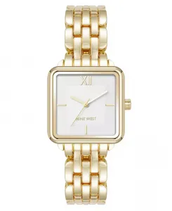 Женские часы Quartz Square с позолоченным металлическим сплавом, 29 мм Anne Klein