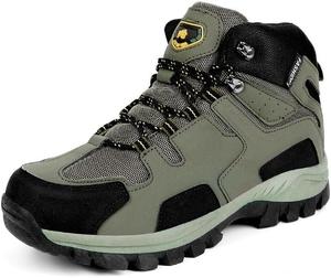 Мужские водонепроницаемые походные ботинки, противоскользящие, легкие, средней высоты, с поддержкой щиколотки, дышащие походные трекинговые ботинки Hhhchpm, зеленый