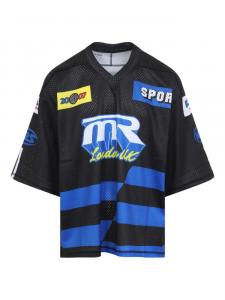 Футболка-сетка оверсайз Martine Rose, черный