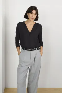 Топ с длинными рукавами kacalina Kaffe, Black Deep