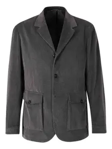 Вельветовая куртка-рубашка с накладным карманом Canali, коричневый