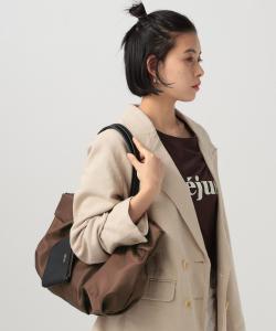 Круглая сумка-тоут с подвеской-мешочком Bayflow, цвет Brown 50