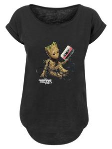 Рубашка F4Nt4Stic Marvel Guardians Of The Galaxy Vol2 Groot Tape, черный