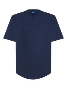 Футболка с тисненым логотипом Karl Lagerfeld Jeans, синий