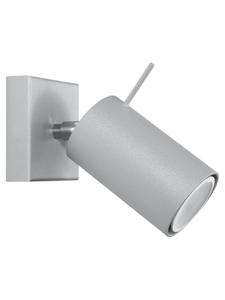 Настенный светильник ETNA 1 в сером стальном корпусе, современный, с подвижным абажуром, светодиод GU10, отличные лампы