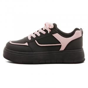 HUANQIU Нескользящие и износостойкие легкие низкие кроссовки для скейтбординга для женщин, черно-розовые