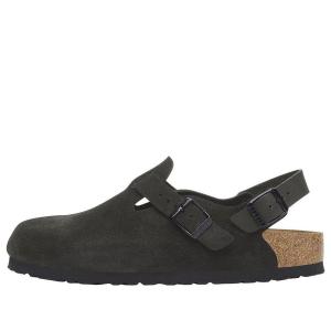 Сандалии tokio taupe suede Birkenstock, черный