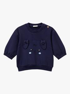 Детский свитшот из хлопка Benetton, Blue