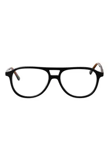 Очки с двойным мостом в круглой оправе Calvin Klein, черный