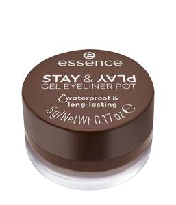 Подводка для глаз essence STAY & PLAY Gel Eyeliner Pot, Nr. 02 - Brown, 5g