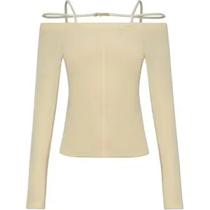 Футболка Sierra Long Sleeved Lingerie Jacquemus, Light Umber