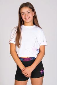 Укороченная футболка X The Next Step Pineapple, белый