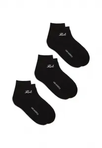 Фирменные короткие носки (комплект из 3 штук) Karl Lagerfeld, Black