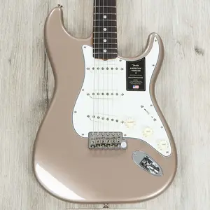 Гитара Fender American Vintage II 1965 Stratocaster, гриф из палисандра с круговым слежением, цвет Shoreline Gold