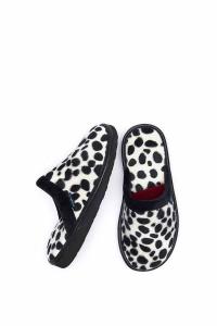 Тапочки-мюли 'Baba' с животным принтом Moshulu, черный