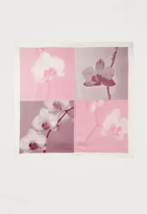 Квадратная бандана с цветочным узором в стиле пэчворк Calvin Klein, White Alyssum