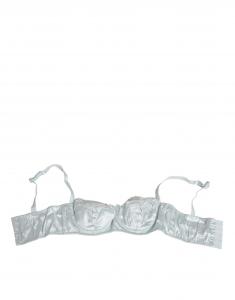 Нижнее белье балконет светло-голубого шелка с полуподкладкой Dolce & Gabbana, светло-голубой