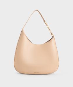 Сумка через плечо Agatha с цепочкой Charles & Keith, цвет Beige