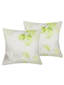 Декоративная подушка Beliani 2er Set Deko PEPEROMIA, цвет weiß/grün/grau