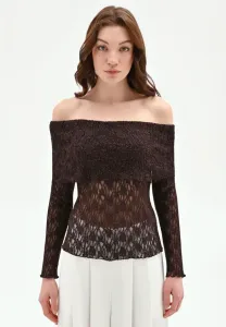 Футболка с длинными рукавами Rinascimento, Chocolate