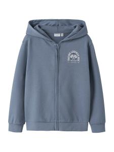 Толстовка с капюшоном на молнии NAME IT NKMVOLTINUS, сапфировый