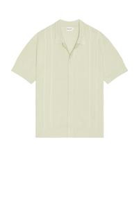 Stanley вафельная вязаная рубашка Bound, sage green