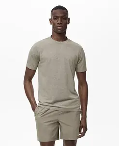 Мужская футболка COOLMAX Slim-Fit MANGO, зеленый