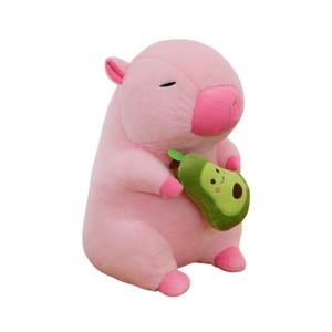 Плюшевая игрушка милый авокадо капибара 30см/40см/50см высота CHONGRONGLIANYU, розовый