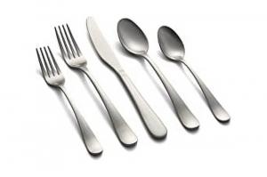 Набор столовых приборов Cambridge Silversmiths Rhiannon Satin 20 предметов, серебряный