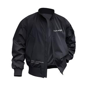 Куртка Unisex Lapel Moderate HUANQIU, черный