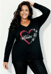 Топ Angel of Style WEIHNACHTSHERZ, Black