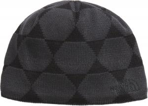 Шапка Jim Beanie от THE NORTH FACE | Классический крой, зимняя шапка для мужчин и женщин, теплая флисовая повязка на голову и вышитый логотип, Tnf Black/Asphalt Grey Geodesic Jacquard