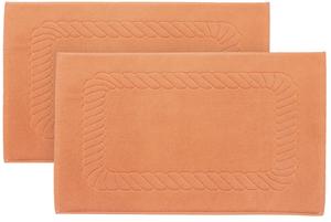 Коврик для ванной, набор из 2 шт Zollner, терракотовый