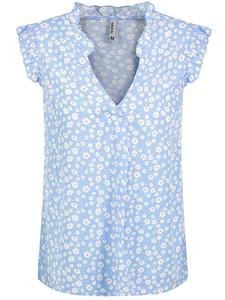 Блузка Sublevel, цвет hellblau/weiß