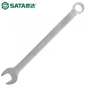 SATA 40245 Ключ двойного назначения, рожковый ключ сливового цвета, гаечный ключ, матовая пескоструйная обработка 41 мм