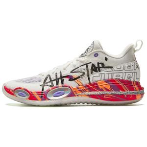 Баскетбольные кроссовки Raid мужские с низким верхом Paper White/black/intensive red Anta