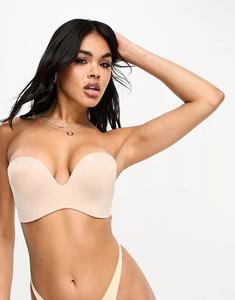 Бежевый бюстгальтер без бретелек Wonderbra Ultimate