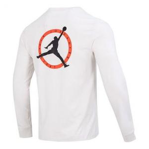 Футболка Air Jordan As M J Flt Mvp Ls Crew LogoT, белый