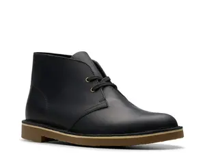 Ботинки женские Clarks Shepton Chukka из гладкой кожи, черный