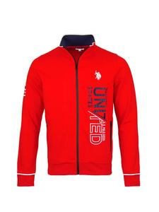 Толстовка с капюшоном на молнии U.S. POLO ASSN., красный