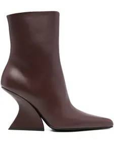 Ботинки с острым носком и скульптурным каблуком высотой 90 мм Mugler, красный